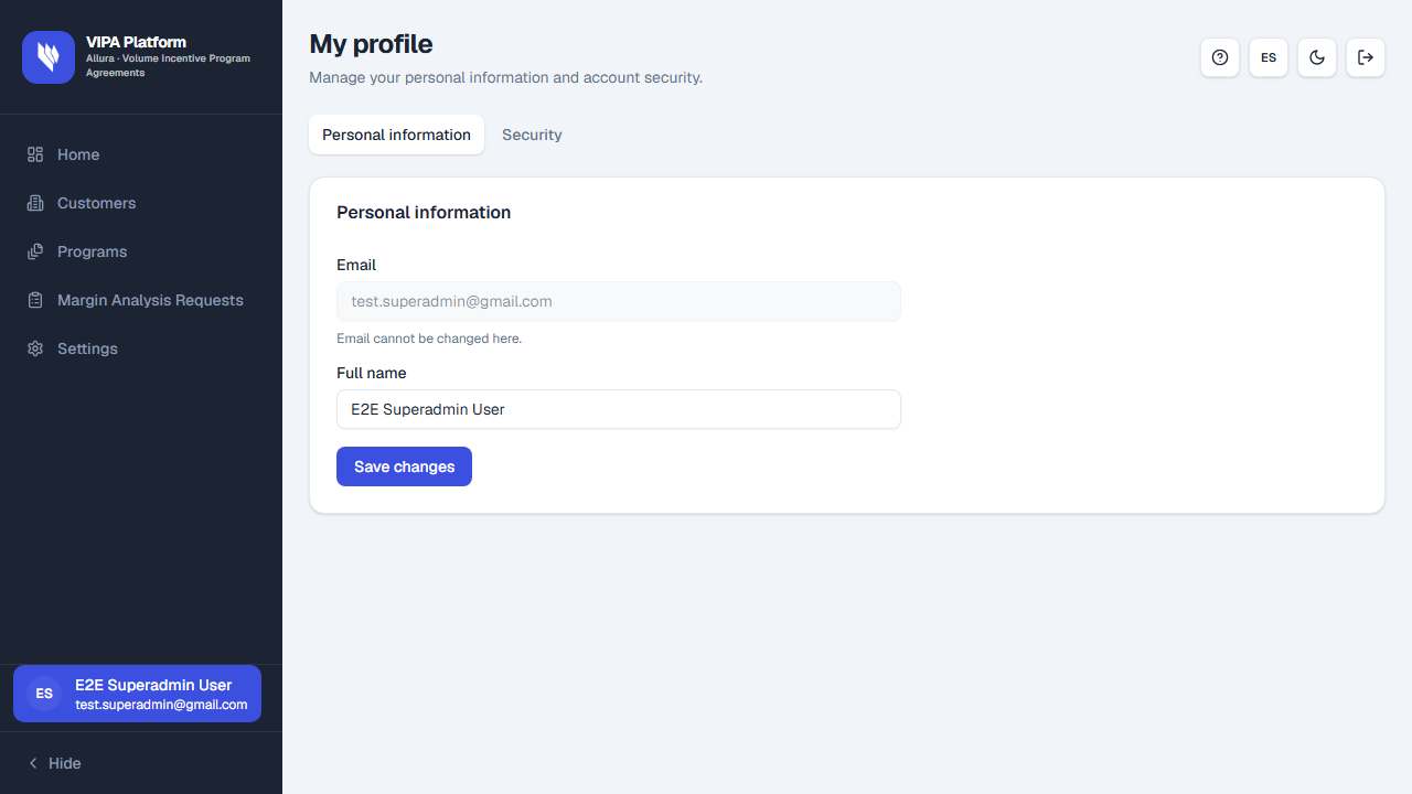 My profile