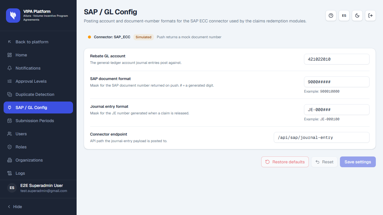 SAP / GL Config